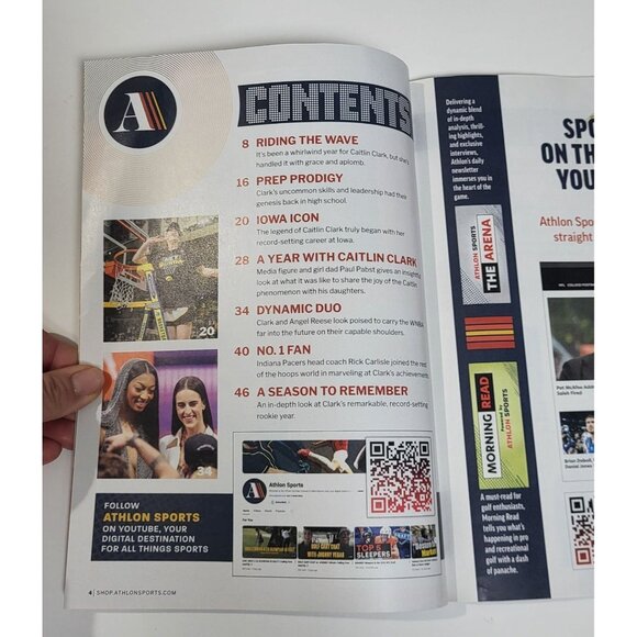 Caitlin Clark Commemorative Issue Athlon Sports Magazine Indiana #22 - Picture 3 of 7